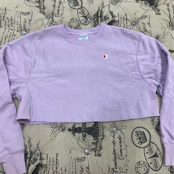 Champion pink crop top large - Picture 2 of 4